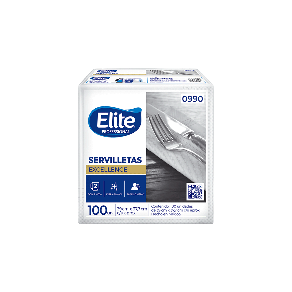 Servilleta Lujo Excellence 100 Unidades