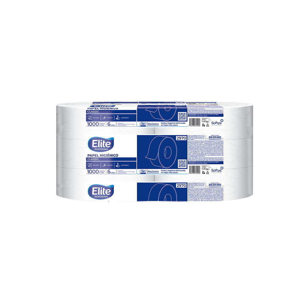 Papel Higiénico Junior Classic Hoja Sencilla 1000 mts