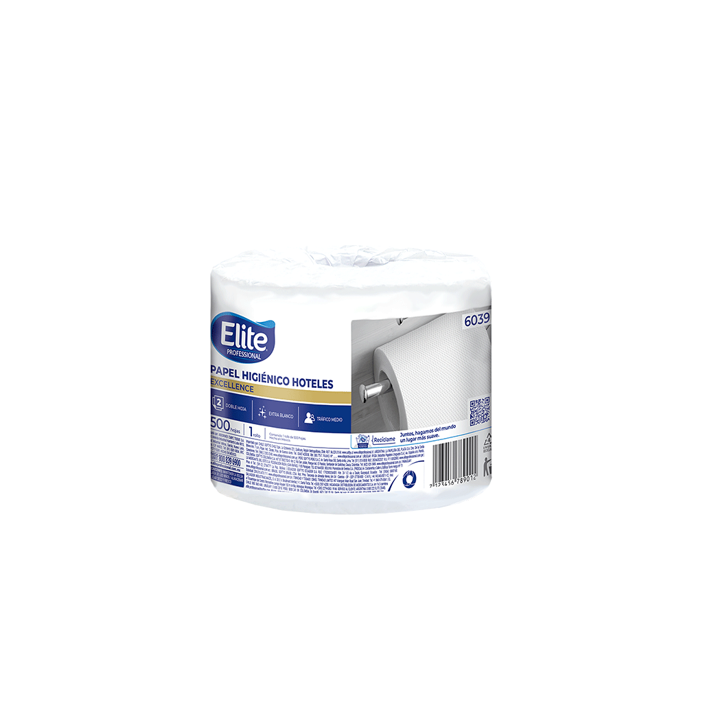 Papel Higiénico Tradicional Excellence 500 Hojas