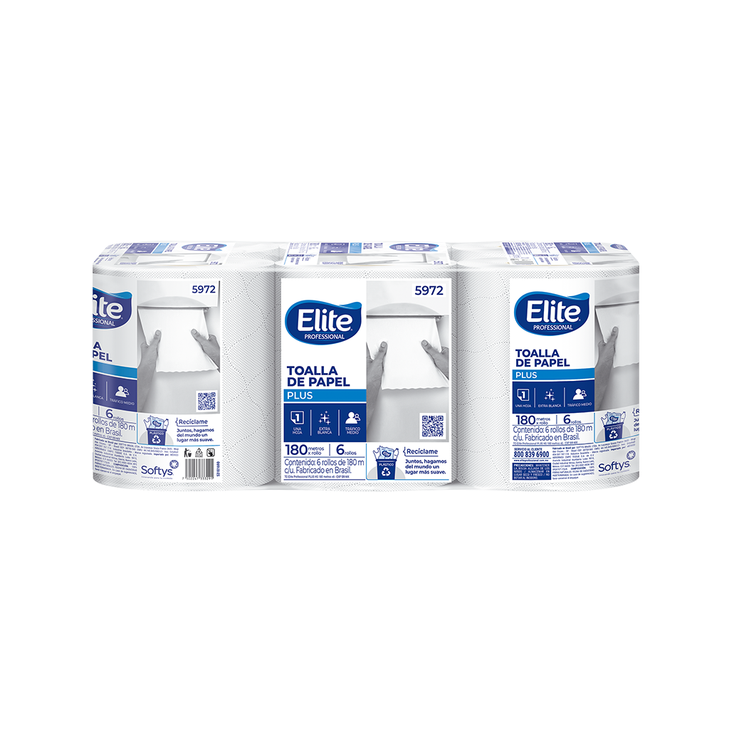 Toalla en Rollo Extra Blanco Plus 180 mts